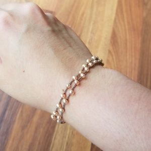 on u Jewelry - Rose Gold Bead Bracelet on u Jewelry - Rose Gold Bead Bracelet